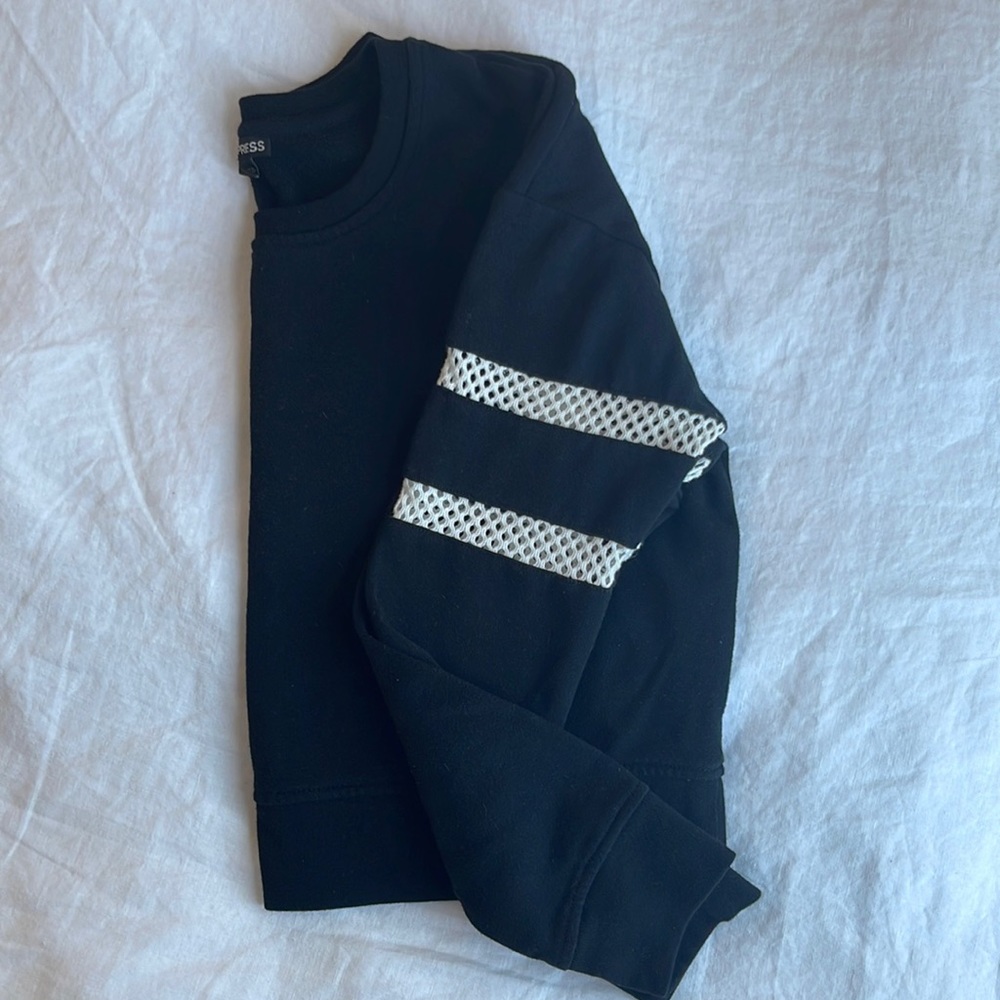Express cropped crew neck